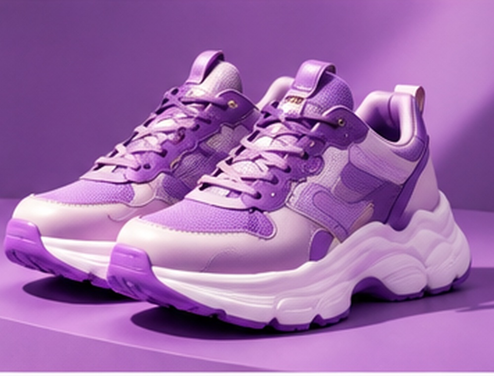 Lilac chunky sneakers